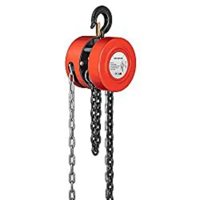 Round Chain Block Manual Chain Hoist G80 Manganese Steel Heavy Duty Lifting Loop Chain Hoist