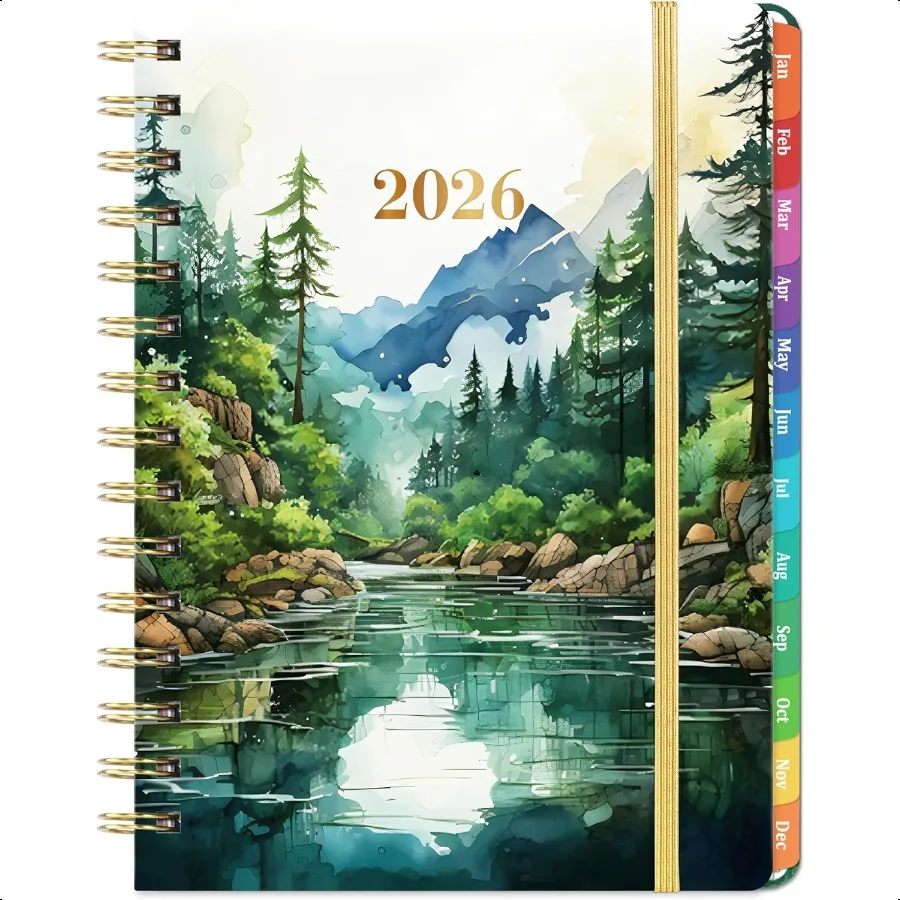 

2026 Planner 2026 Planner Weekly and Monthly Jan 2026 Dec 2026 6.3 x 8.4 2026 Calendar Planner TwinWire Binding Inner Pocket Co