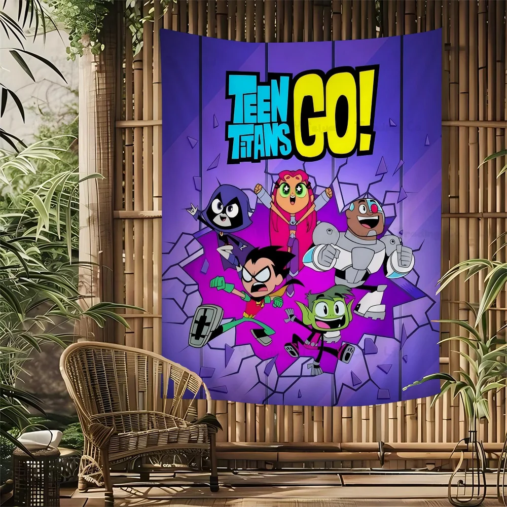 T-Teen T-Titans Go Chart Tapestry For Living Room Home Dorm Decor Art Home Decor