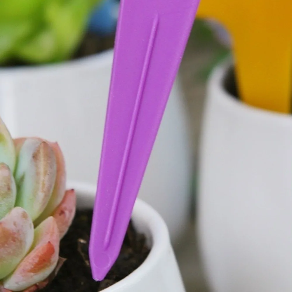100PCS Waterproof Nursery Garden Plant Tags Thickened Sunscreen Stake Tags Moisture-proof Colorful Markers Label Potted Plants