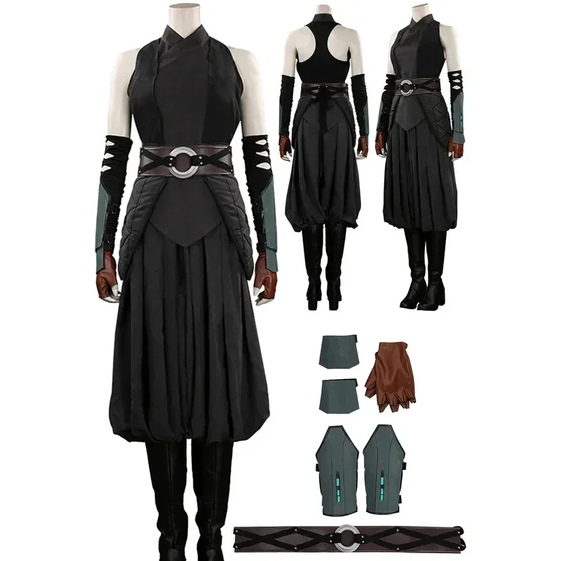 

ABC123Asoka Cosplay Fantasia Headwear TV Bounty Hunter Jedi Costume Adult Women Fantasy Female Halloween Carnib;6'j,k.9;a