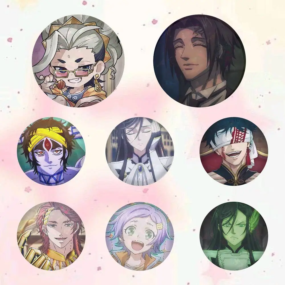 Anime Record Of Ragnarok Badges 25 32 44 58 75 Mm Round Cosplay Pin Bag Decor Fans Collect Friends Gifts Brooch Souvenir