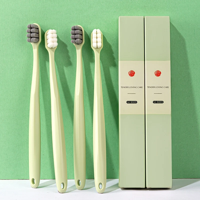 

Микро-нано пара десять тысяч зубных щеток защита для зубов супер мягкая сверхтонкая мягкая щетка для взрослых подходит для чувствительных