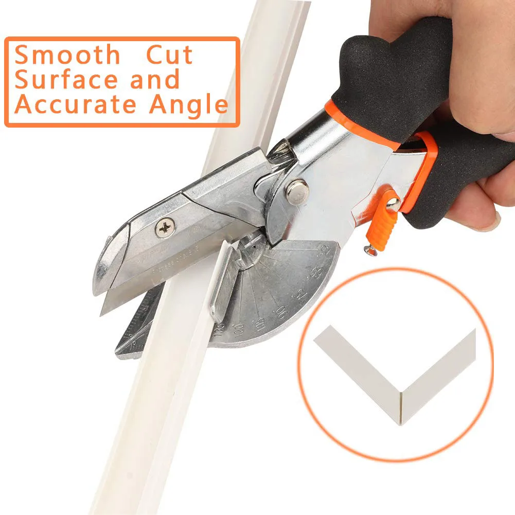 Angle Shear 45-120 Degree Miter Cutter Hand Shear Multifunctional PVC PE Plastic Pipe Scissors For Housework home decor Plumbing