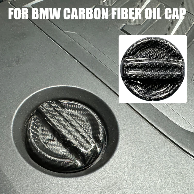 

For BMW F13 F01 F02 G11 G12 G01 G02 G05 G06 G07 G80 G82 F80 F82 F90 Car Acesssories Carbon Fiber Engine Seal Cap Oil Filler Cap