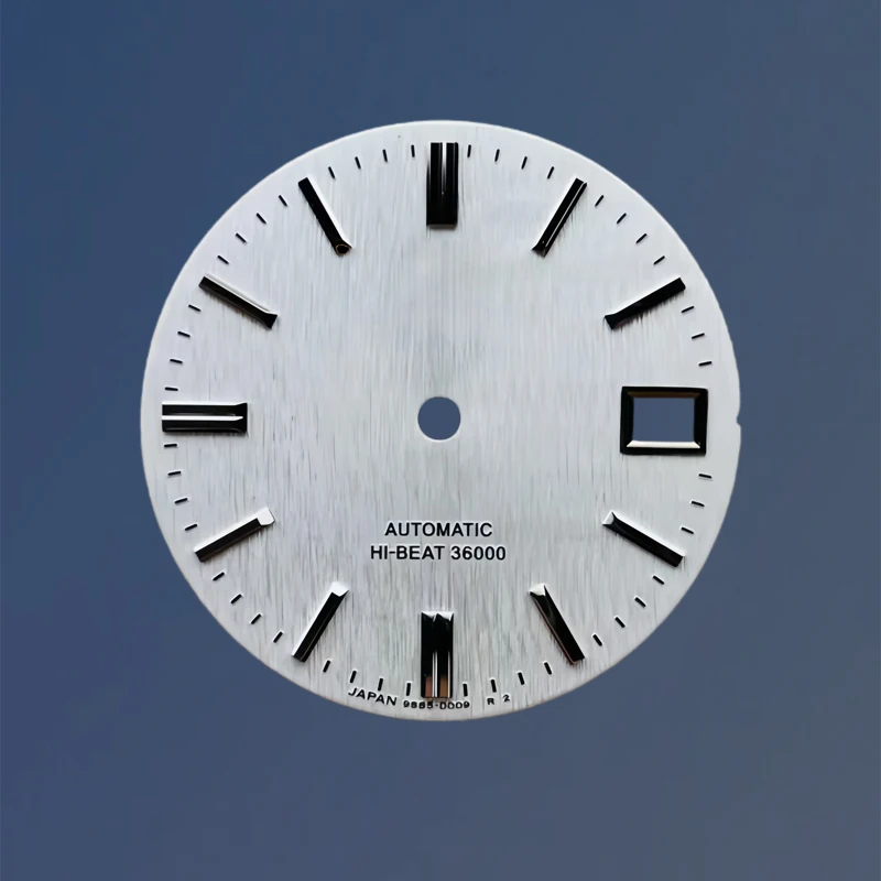 Aksesori Jam Tangan Mekanis Dial NH35 Baru 28.5MM Dial GS Tanggal Tunggal Tanpa Luminous untuk Mesin Jepang NH35/NH36