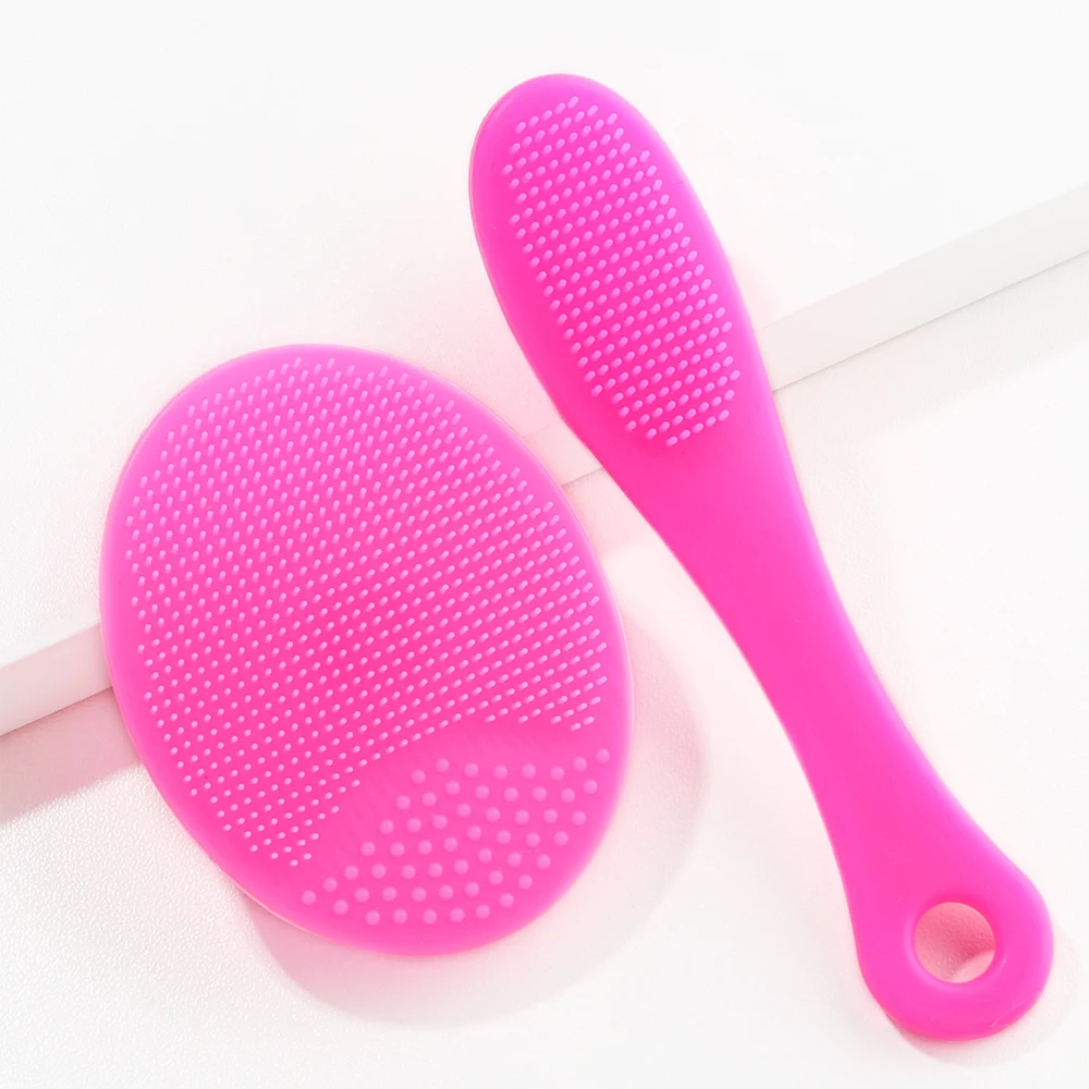 2 teile/satz Gesichts Reinigung Pinsel Schwarz Kopf Entfernung Pinsel Make-Up Gesichts Haut Entferner Anzug – Detail 8