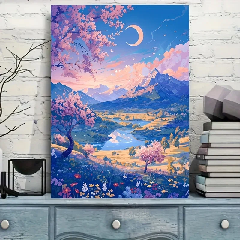 300/500/1000 Stück schöne Landschaft Puzzle Papier Puzzle herausforderndes Spiel für Erwachsene Geschenk für Familienspielzimmer Wanddekoration