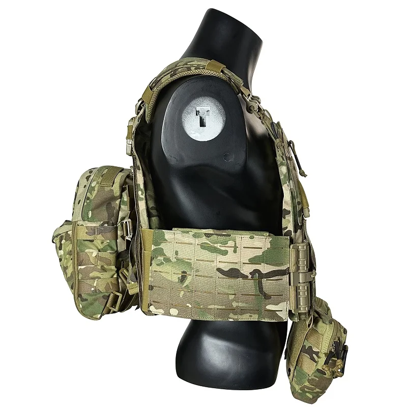 Tactical combat suit 1000D Nylon Laser cutting vest with 500D Hydration  Backpack with 1000D front tactical Pouch