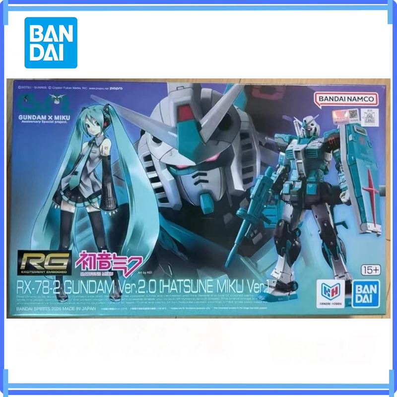 figurine-d'action-bandai-rg-mobile-suit-gundam-rx-78-2-hatsune-miku-gundam-20-authentique-en-stock-modele-d'action-d'anime-jouet-en-boite-cadeaux