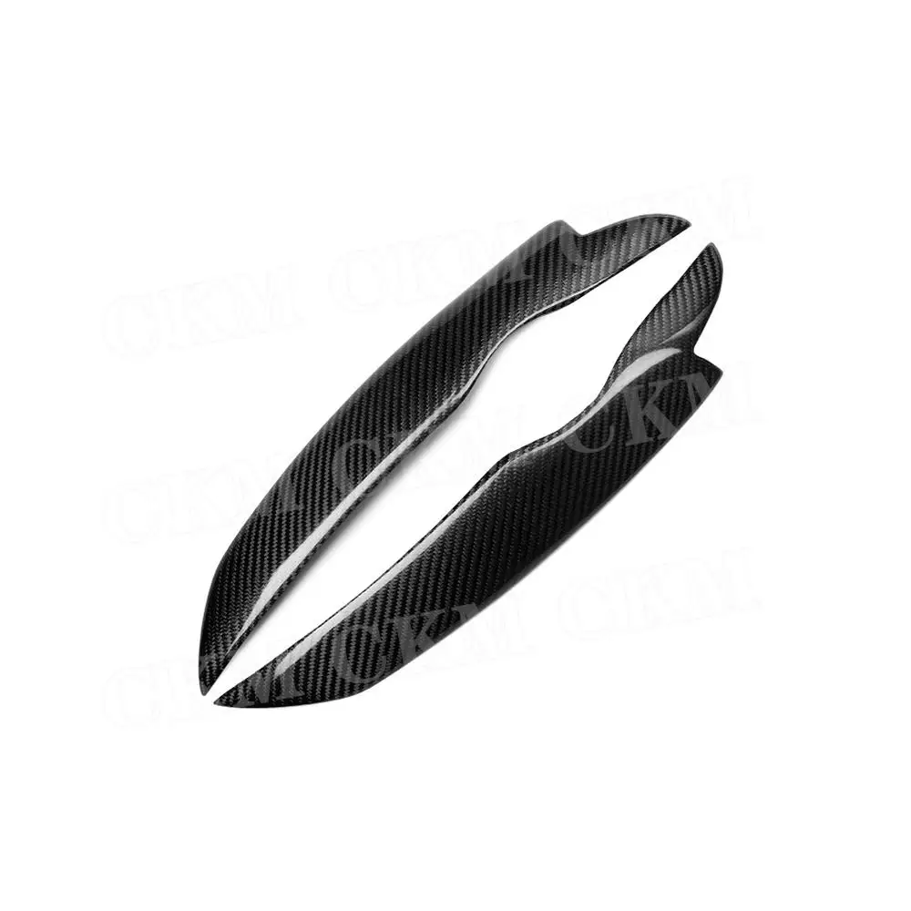 Car Carbon Fiber Front Bumper Headlights Eyebrow Eyelid Trim Cover Sticker Bodykits Accessories for Volkswagen Golf 5 MK5