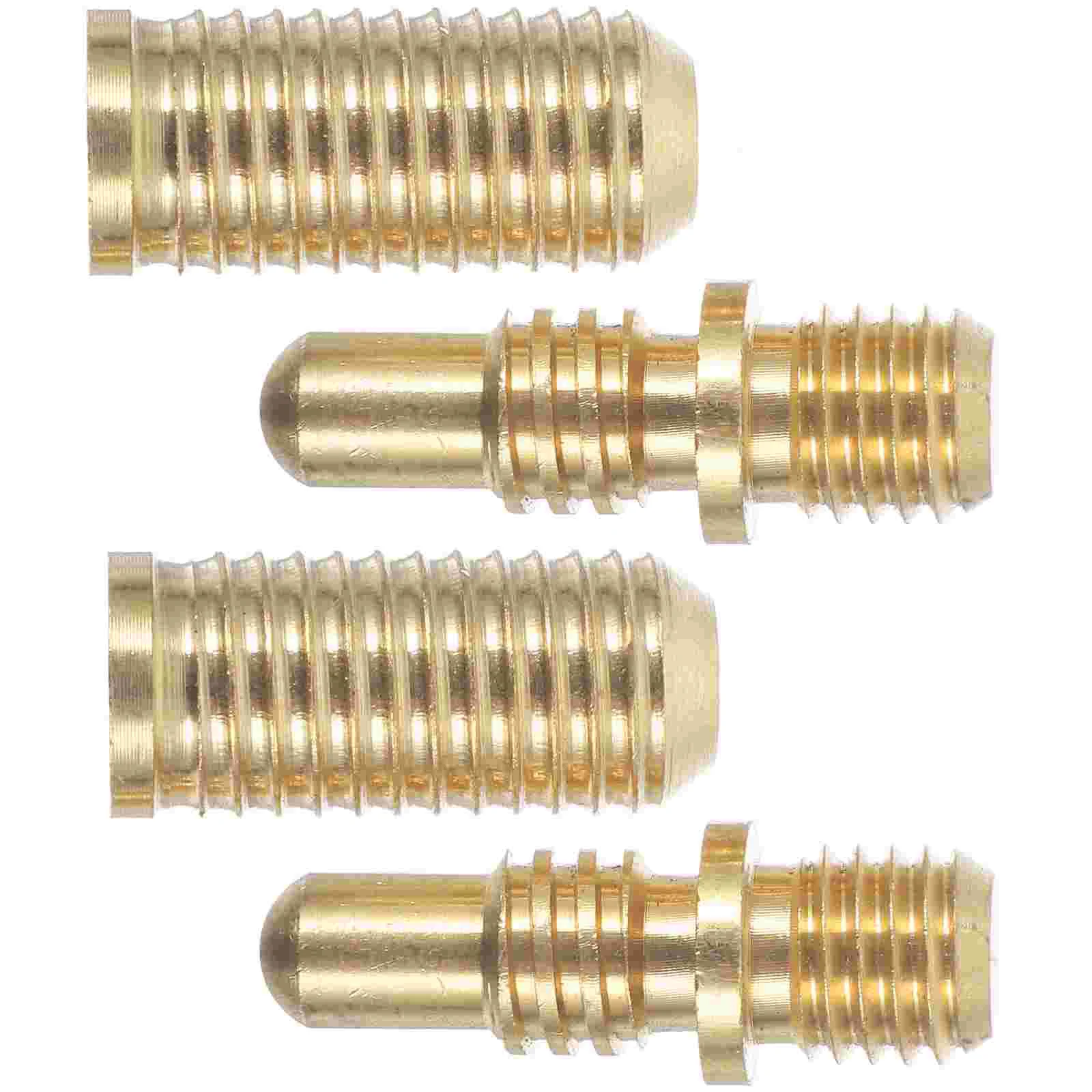 2 Sets Club Screws Billiard Cue Joint Parts Hardware Pool Repairing Accessories Tip Pantry Heavy Duty Copper Connecting