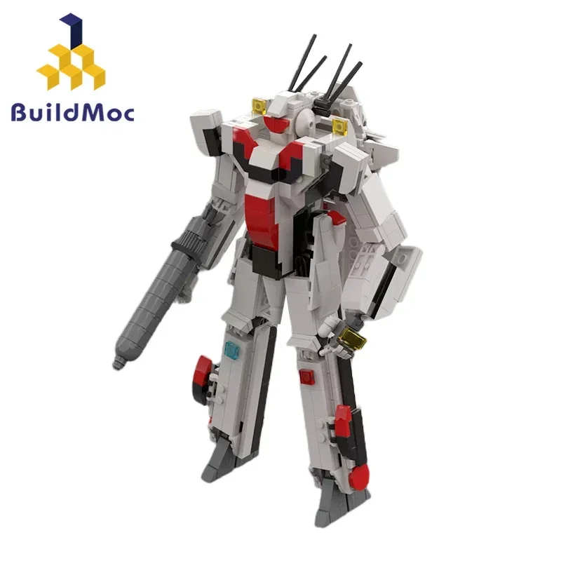 

Детские строительные блоки BZB MOC-124574 Hikaru Ichijyo и VF-1J Valkyrie, строительные блоки Moc Mecha Robot, детские подарки