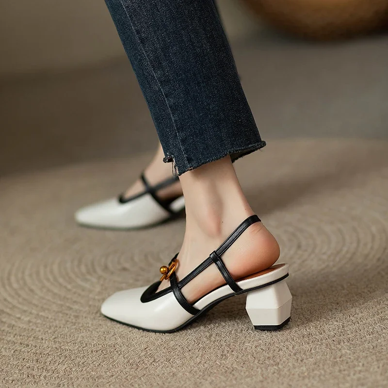 Women's Shoes 2024 Fashion Summer Dresses Sandals Women's Elegance Women's Sandals Lace Up Cuffzapatos Para Damas En Oferta