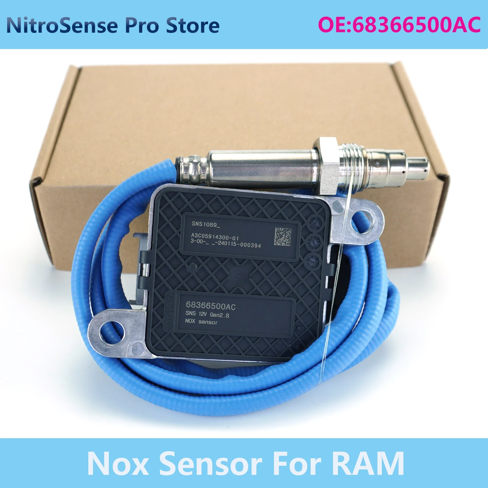 

68366500AC SNS1089 NOx Sensor 12V High Quality Nitrogen Oxide Sensor For Chrysler for Dodge Ram Mopar Auto Car Spare Parts
