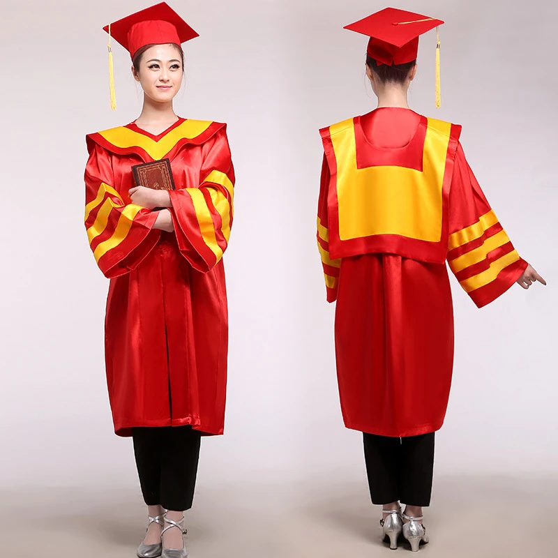 Adult Robes Academic Graduation Gowns Dress for Women School Uniform Clothing for Girls College Graduation Clothing & Apparel