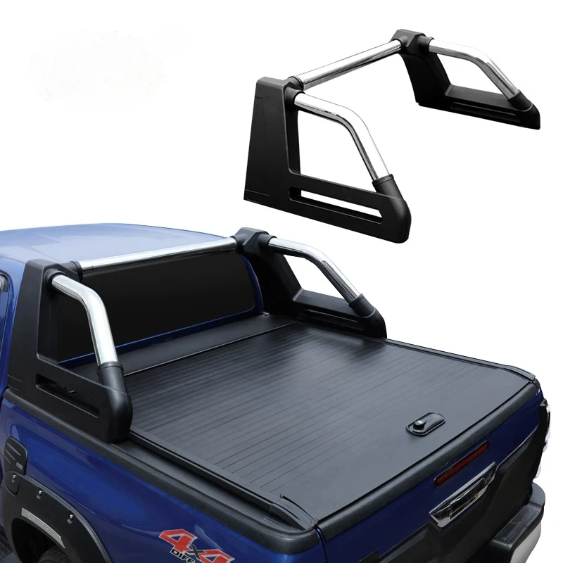 Precision-Fit Factory Hot Auto Exterior Accsori Bars Sale 4X4 Stainls Steel Roll Bar Black For HILUX Pickup Truck REV Rust-Proof