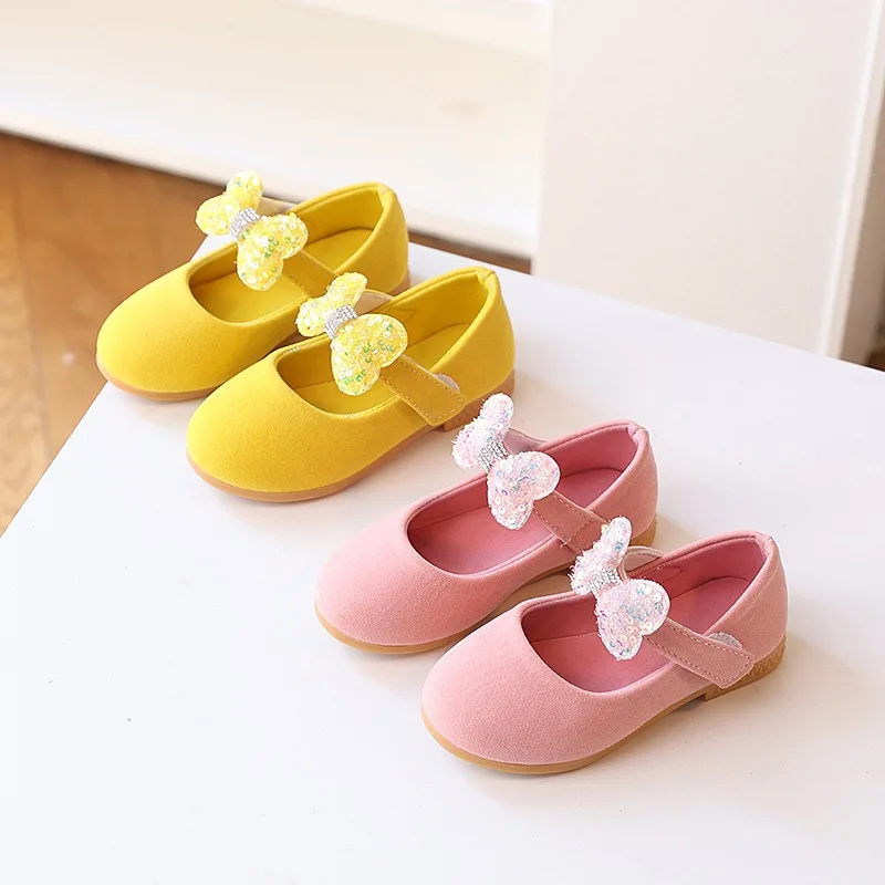 

Girl Leather Shoe2025autumn New Fashion Women's Loafers Simple Bow Shoe Comforta Child Flat Performance Shoes КроссовкиДетские