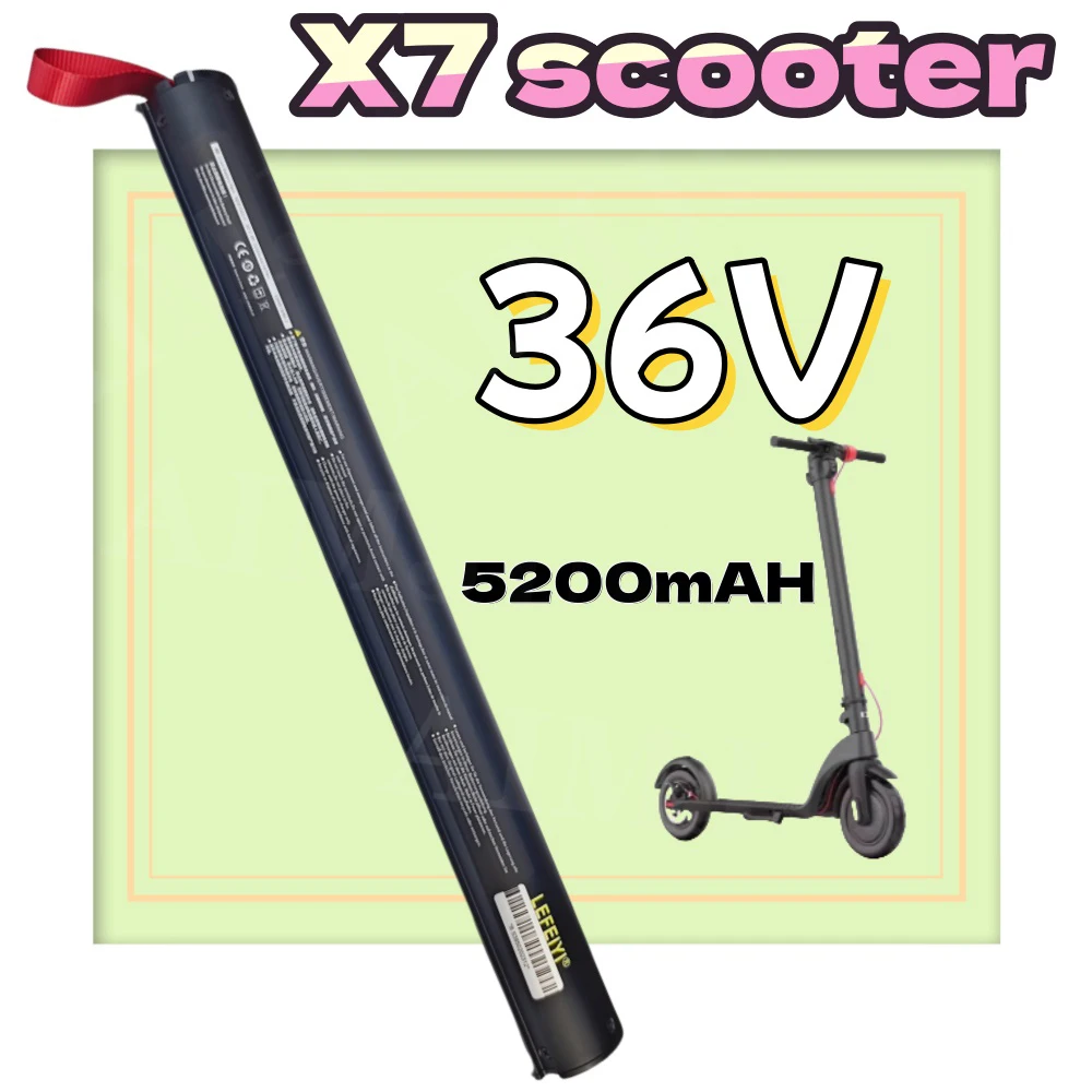 36V 5200mAH Lithium Battery Pack Carbon Fiber Scooter X7 Electric Scooter Battery Pack, Carbon Fiber Battery Accessories