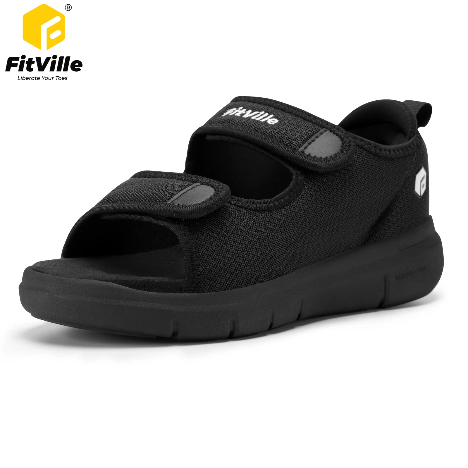 

Fitville Women Sandals Summer Wide Toe Beach Shoes for Women Sippers Comfortable Flip Flops Large Size with Arche Support