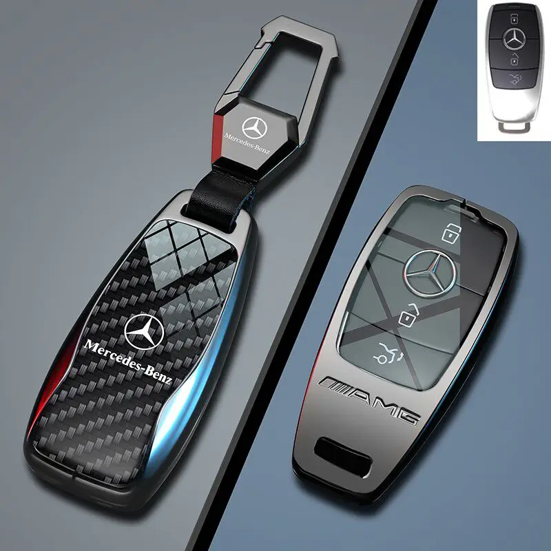 Suitable for Mercedes Benz GLC43 GLE53 Keychain A35LA45SCLA35G63AMG/S-Class Keycase Men