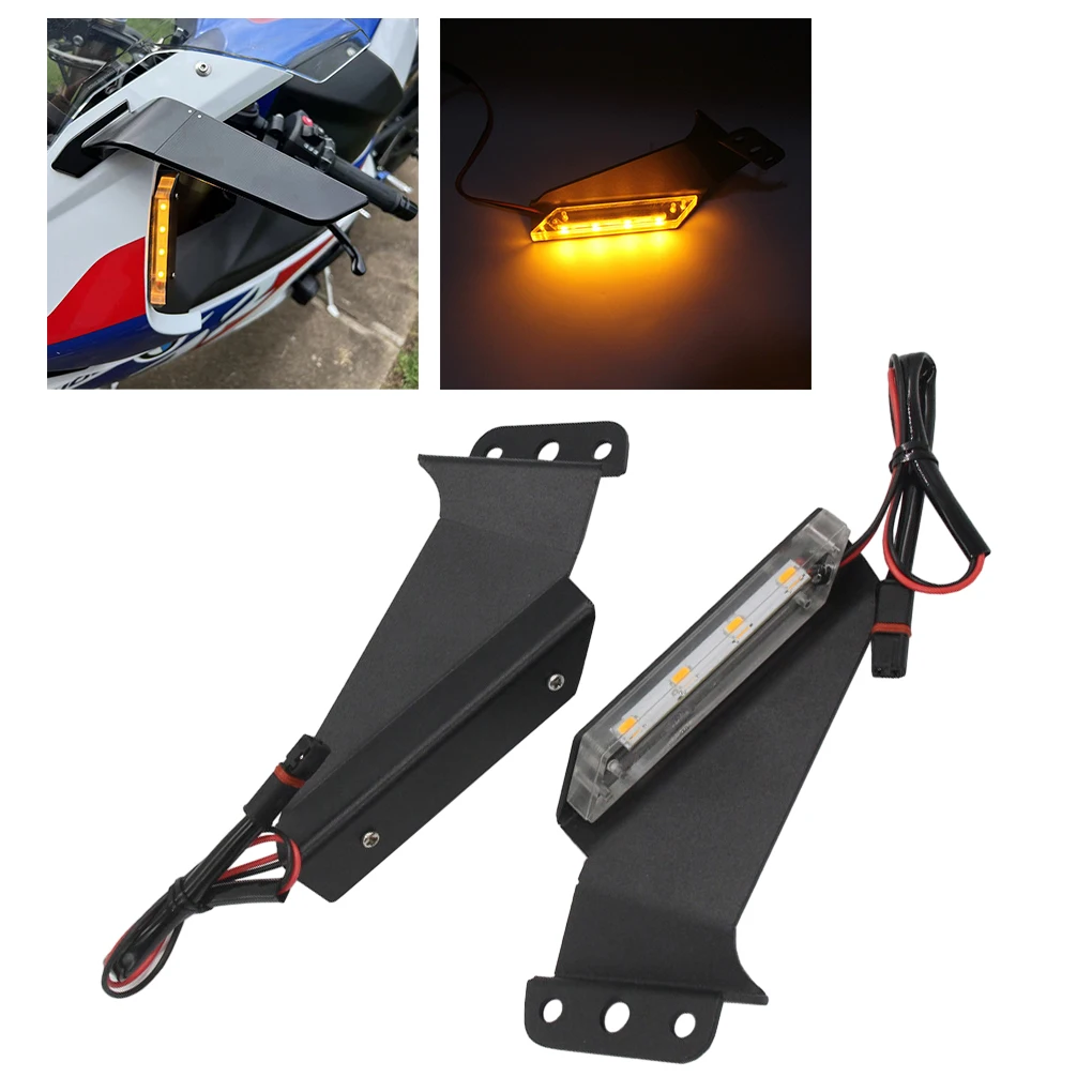 2piece Ride With Confidence Using Easy-to-install Stainless Steel And PC LED Front Turn Signal Light