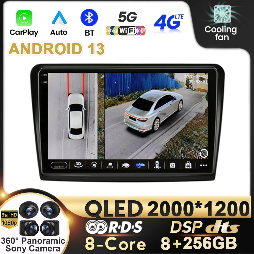 

10.1" 4G WiFi Carplay 2din Android 13 Car Radio For Skoda Superb 2 B6 2008-2015 Multimidia Video Player Navigation GPS DSP QLED