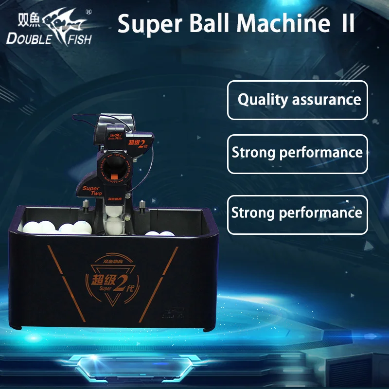 Double Fish Automatic Table Tennis Machine Super Ball Machine Second Generation Table Tennis Robot