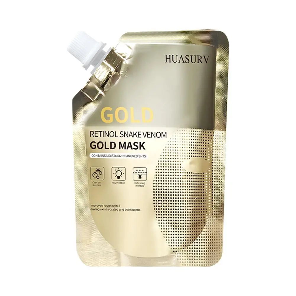 Mascarilla Facial Gold Peel de 80g para niña, limpia puntos negros, aclara profundamente los poros de la nariz, limpia y perfecciona los poros