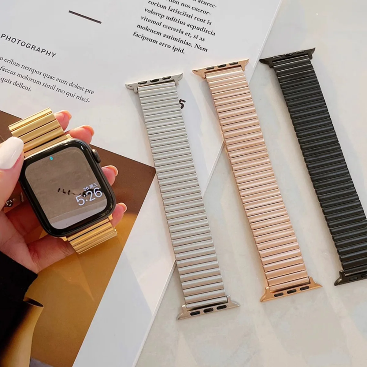 حزام مطاط لساعة أبل 44 مللي متر الترا 49 مللي متر سلسلة 8 7 6 5 4 3 Se 38/42 40 مللي متر بوهيميا سولو حلقة سوار Iwatch 41 مللي متر 45 مللي متر