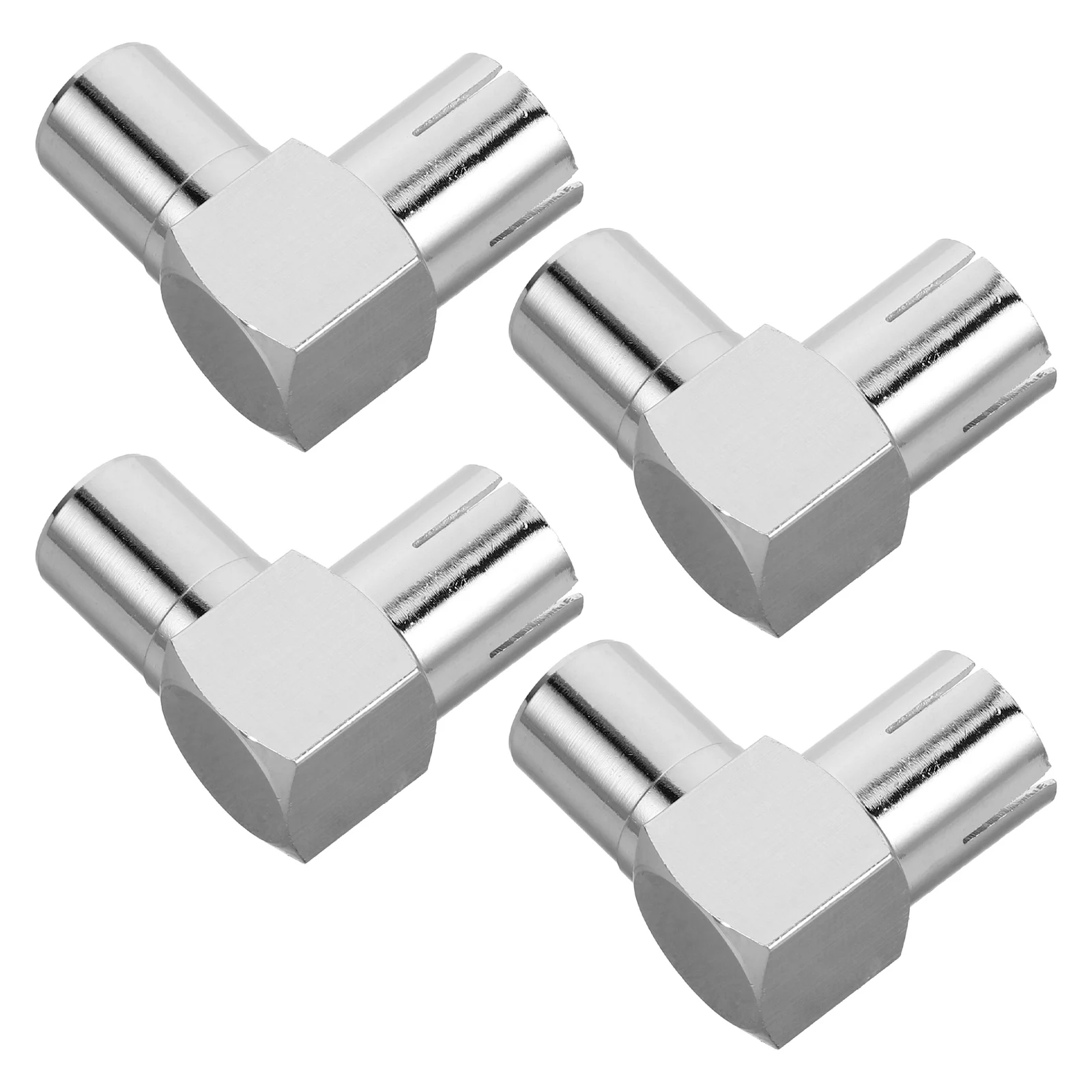 

4 шт. кабельный адаптер «папа-мама» в форме антенны, видеоразъем, проводной, металлический, 90 градусов