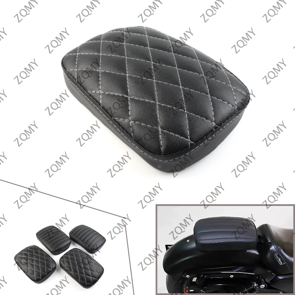 

Motorcycle Rear Passenger Seat Pillion Pad 6/8 Suction Cup For Harley Dyna Sportster Bobber Chopper Cruiser