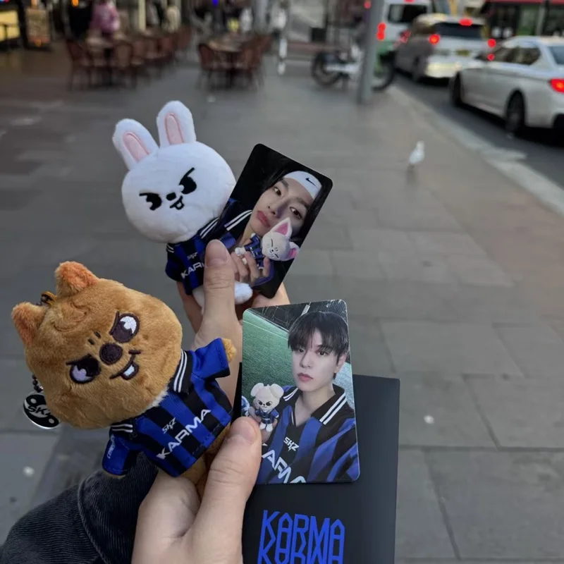 

SKZOO Plush Keychain Stray Kids New Album KARMA Official Same Keychain KPOP SKZ Bangchan, Felix, Hyun Jin Fan Gift