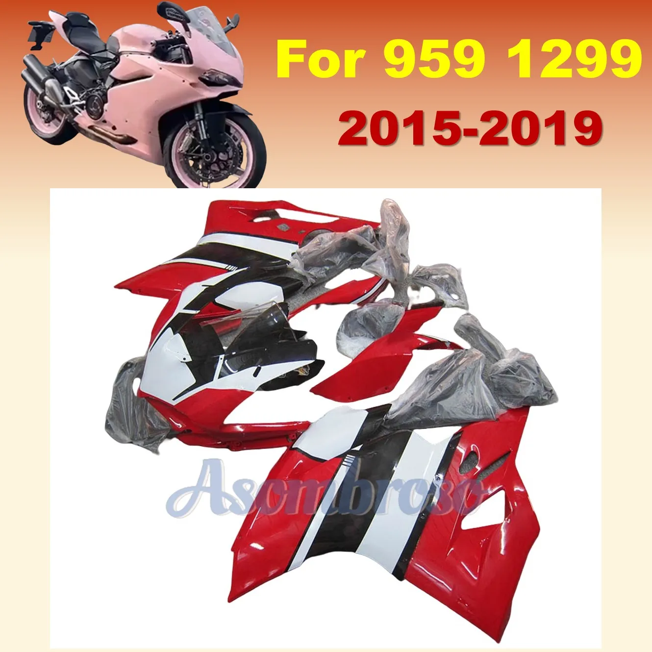 

Комплект кузова для DUCATI 959 1299 2015 2016 2017 2018 2019, комплект обтекателя для восстановления и ремонта велосипеда