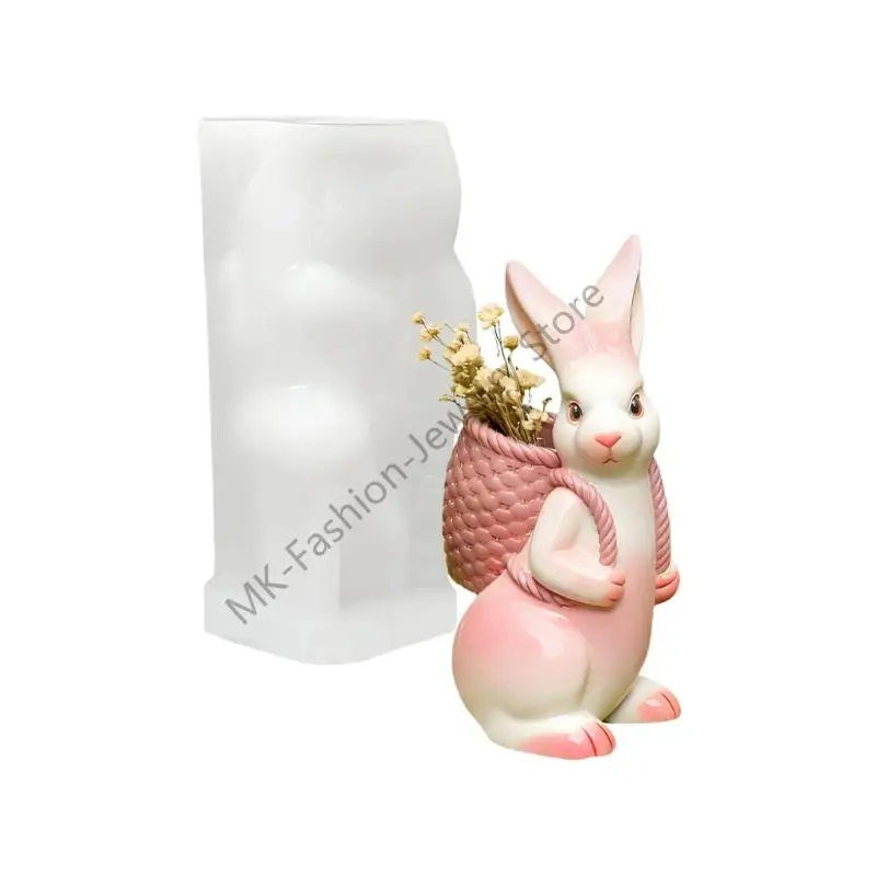 

Q6PF Rabbits Mould Easters Crafting With Heat Resistant Designs