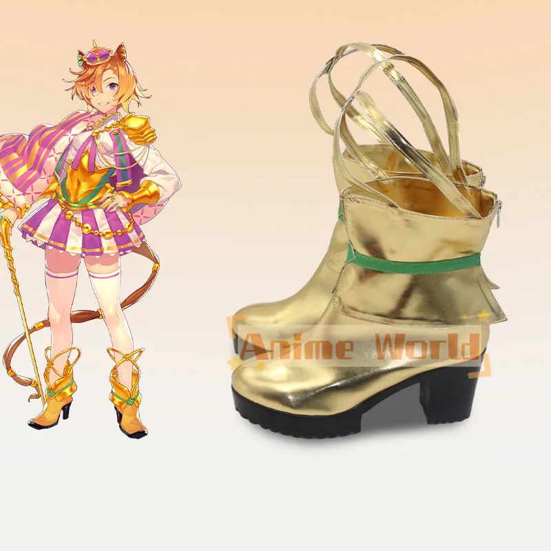 Game Pretty Derby T.M. Opera O Cosplay Shoes Boots  For Hallowmas Party Adult Women Men