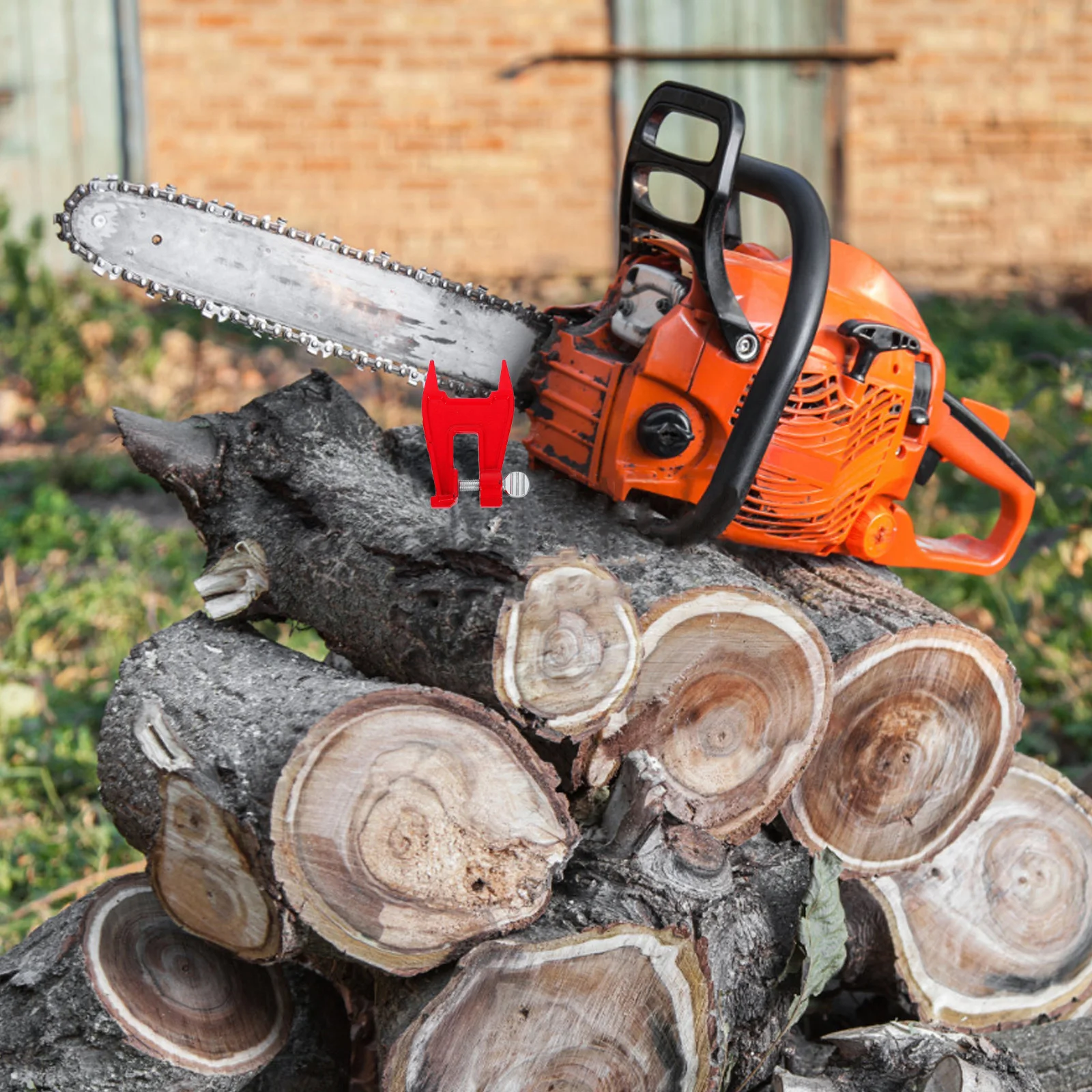 

Chainsaw Tool Universal Chainsaw Sharpener Bar-Mounted Efficient Chain Grinding Portable Chain Sharpener Guide Bar Stand