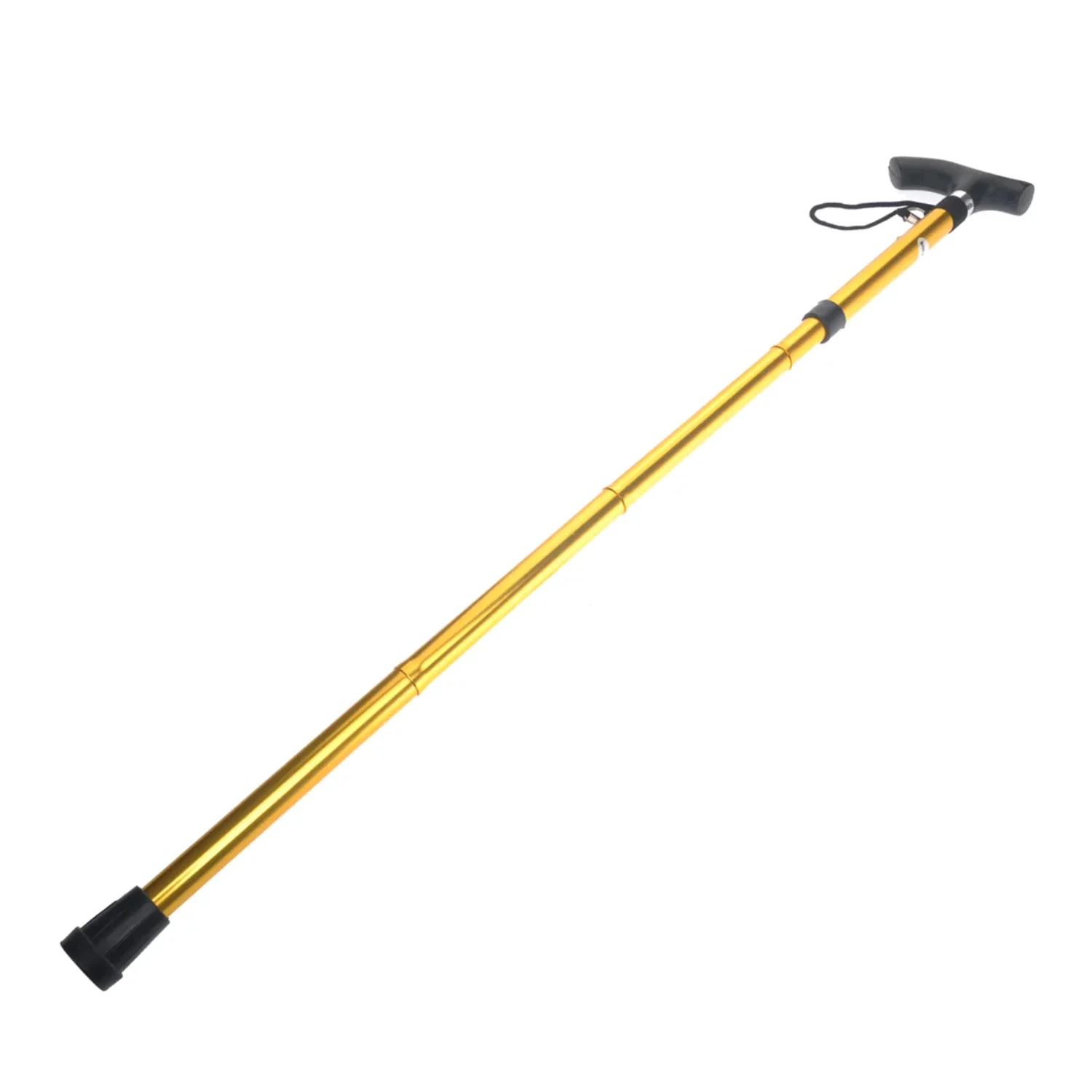 Non-slip Adjustable Height Aluminum Alloy Folding Walking Stick Cane Travel Crutch Alpenstock