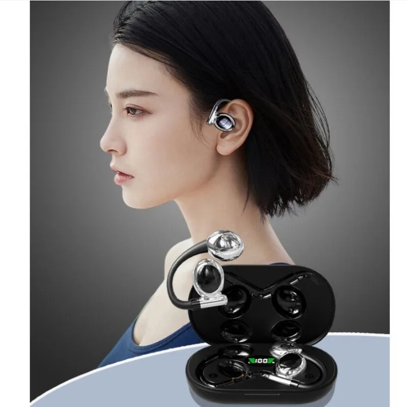 Earpiece for Cellphone,Bluetooth 5.3 headset Headphone Microphone for Office Driving Compatible with Android/iOS