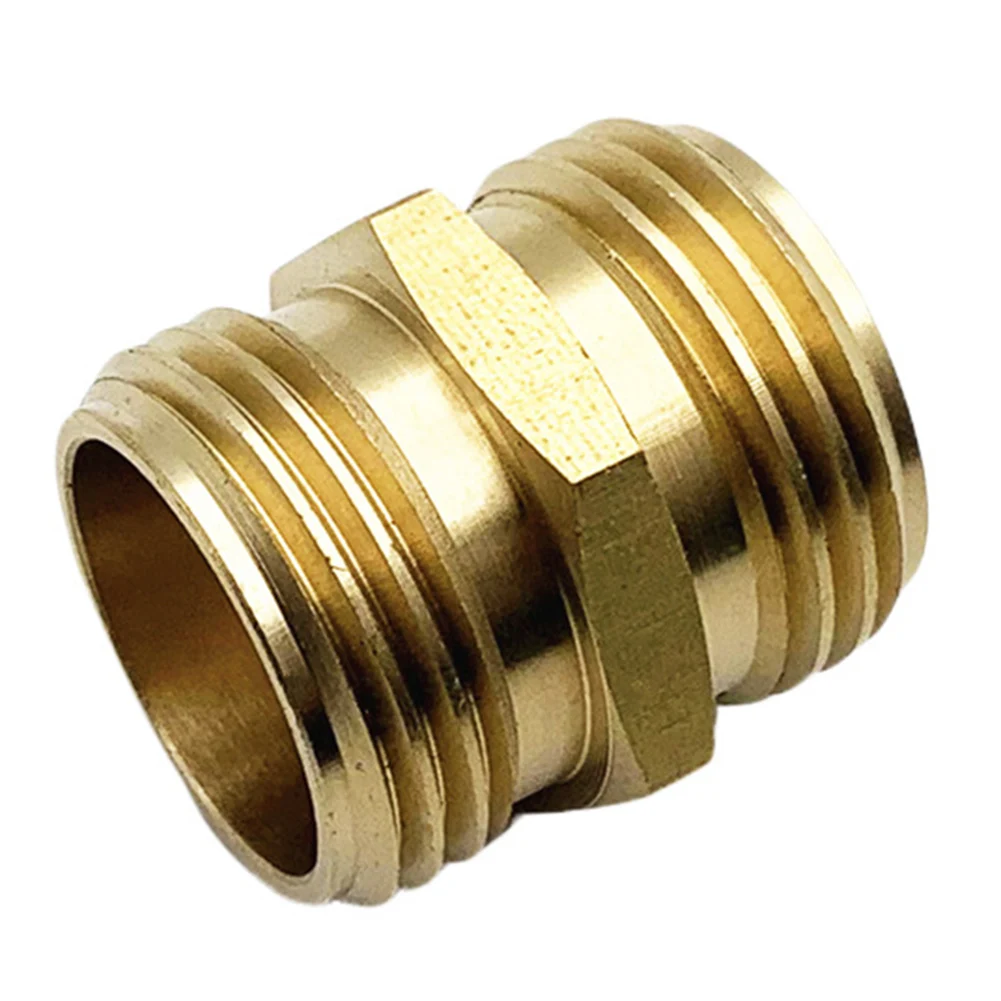 New Practical Hose Adapter Connector Reliable Useful 2pcs Accessories Brass Convenient To Install High Quality