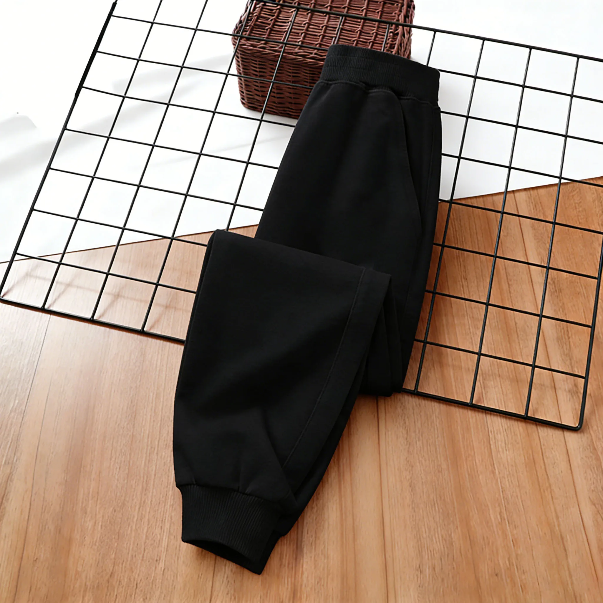 Einfarbige Kinderhosen Bequeme Lange Hosen Herbst-Winter-Kleidung Geschenk Grafische Hosen für Jungen und Mädchen – Detail 4