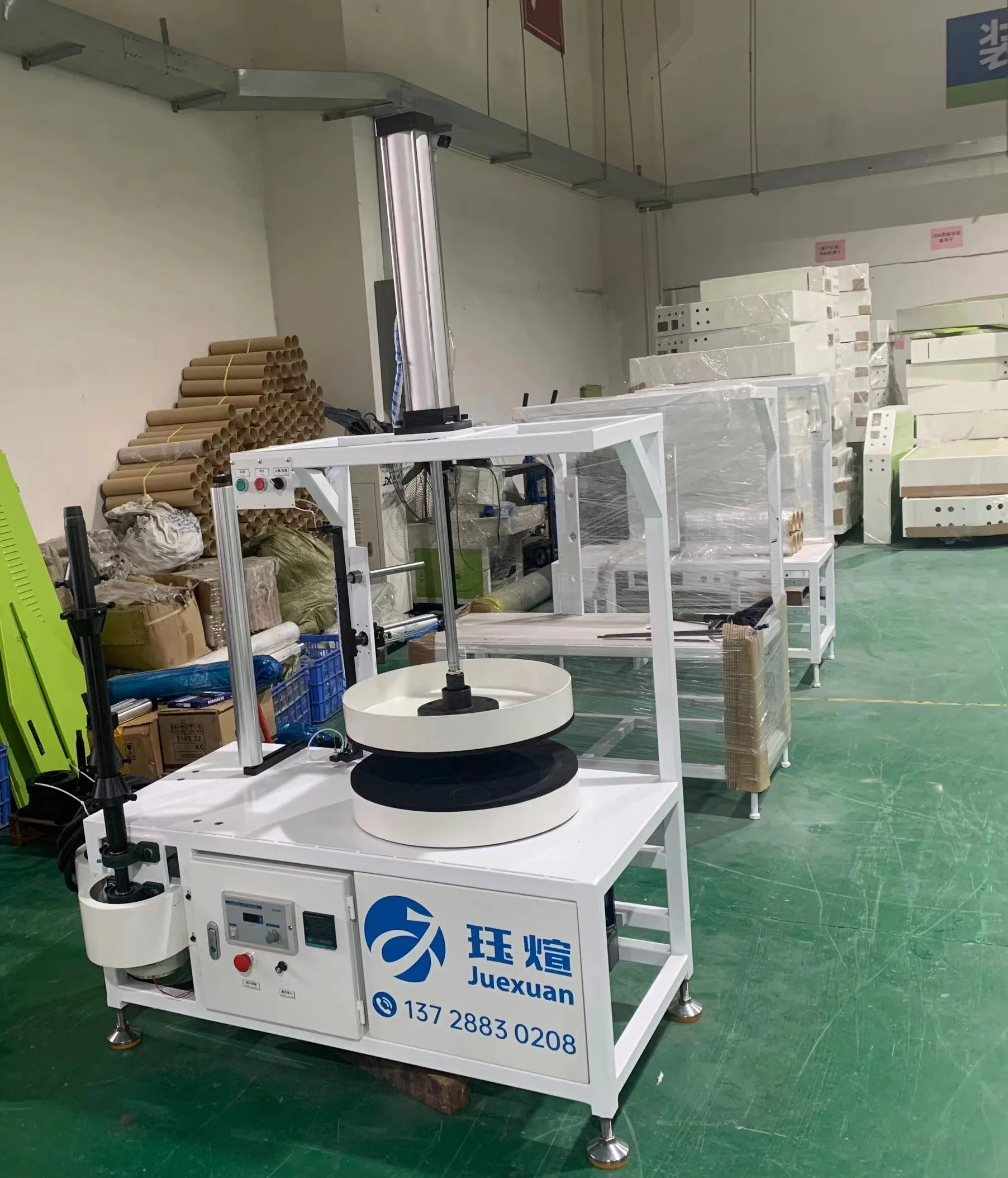 JX-500-W الصين رائجة البيع التلقائي آلة تغليف الفيلم تمتد عالية السرعة آلة التغليف الأوتوماتيكية PE