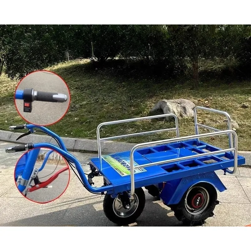 Electric chicken bus agricultural three-wheeled cart household two-wheeled transport cart