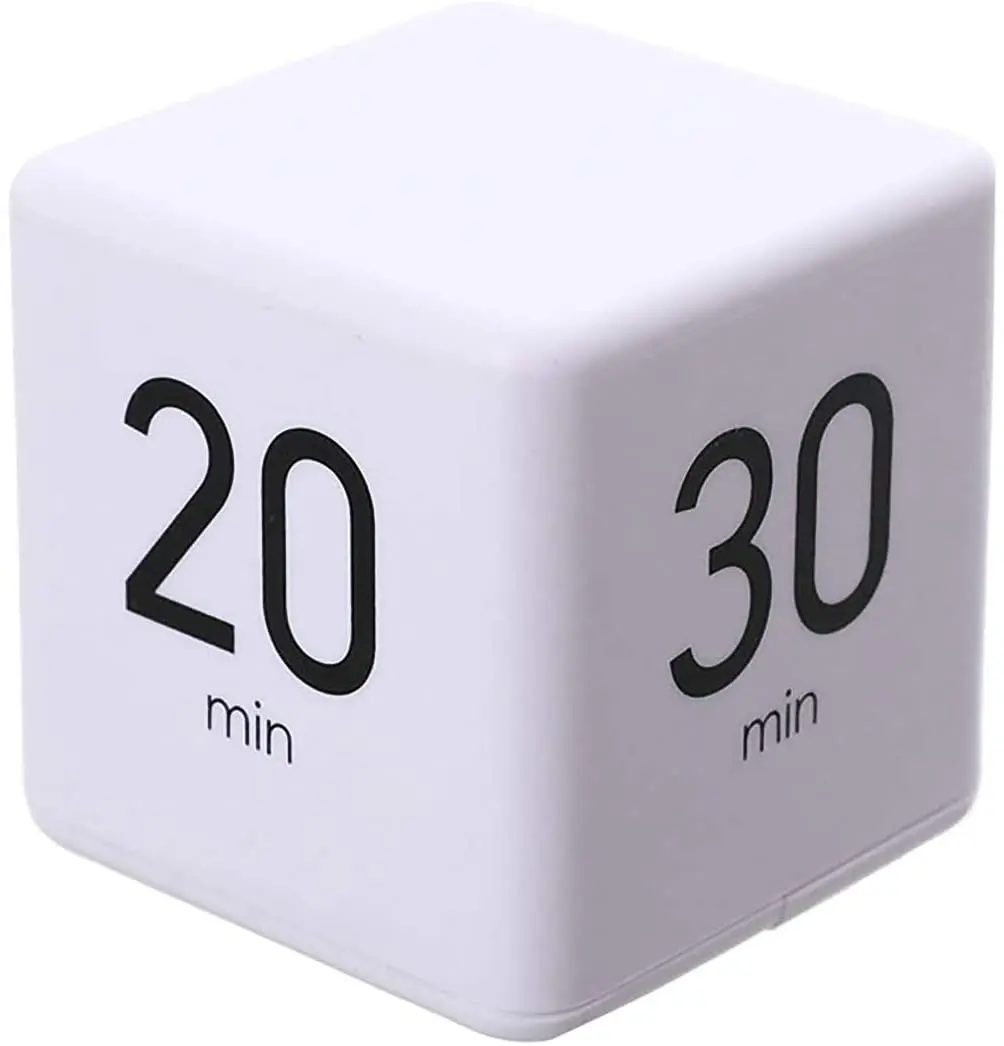 Pomodoro Cube countdown Timer Productivity Digital Study Timer for Kids Google Time Management Cooking Kitchen Flip timer