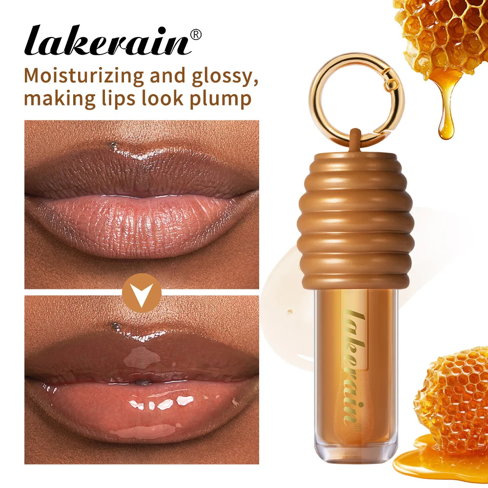 2pcs/set Honey Chocolate Lip Glaze Gloss Long-lasting Moisturizing Lip Oil Enhancing Complexion Reducing Lip Lines Lip Glosses