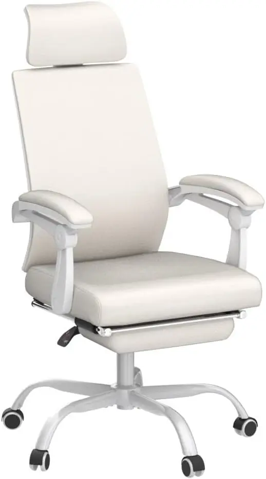 Mesh Ergonomic Office Chair with Footrest Home Office Desk Chair with Headrest and Backrest  Adjustable