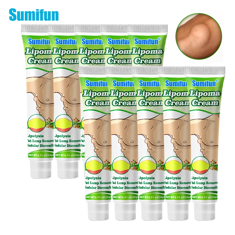 

5/10pcs Sumifun Lipoma Treatment Cream Lipolysis Removal Skin Swelling Cellulite Ointment Tumor Exfoliating Pain Relief Plaster