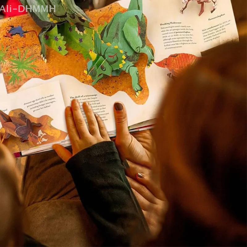 3D Encyclopaedia Prehistorica Dinosaurs: Folding Interactive Dinosaur Picture Book for Kid Scientific Education Comic Book Gifts