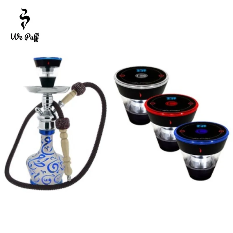 WE PUFF arabo narghilè stufa a carbone Premium ricaricabile Shisha E-head ciotola elettronica bruciatore a carbone Bar strumento accessori per