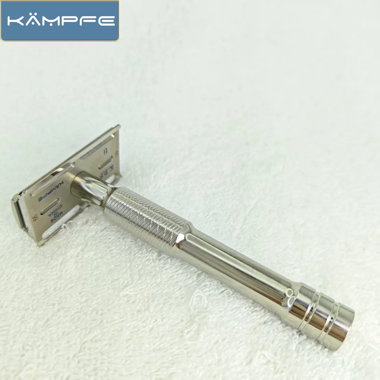 

KAMPFE Titanium Polishing Safety Razor for Facial Cleansing Men's Shaving Gift Set Professional Barber Shaver